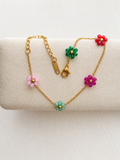 Multicolor Flower Bracelet