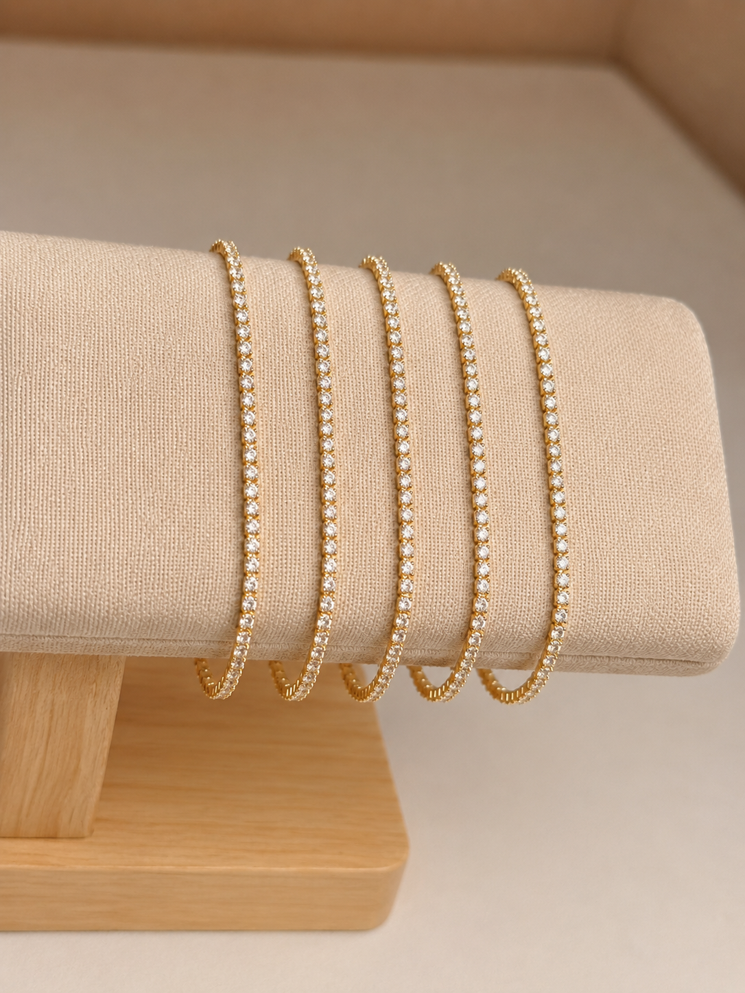 Gold Tennis Bracelet