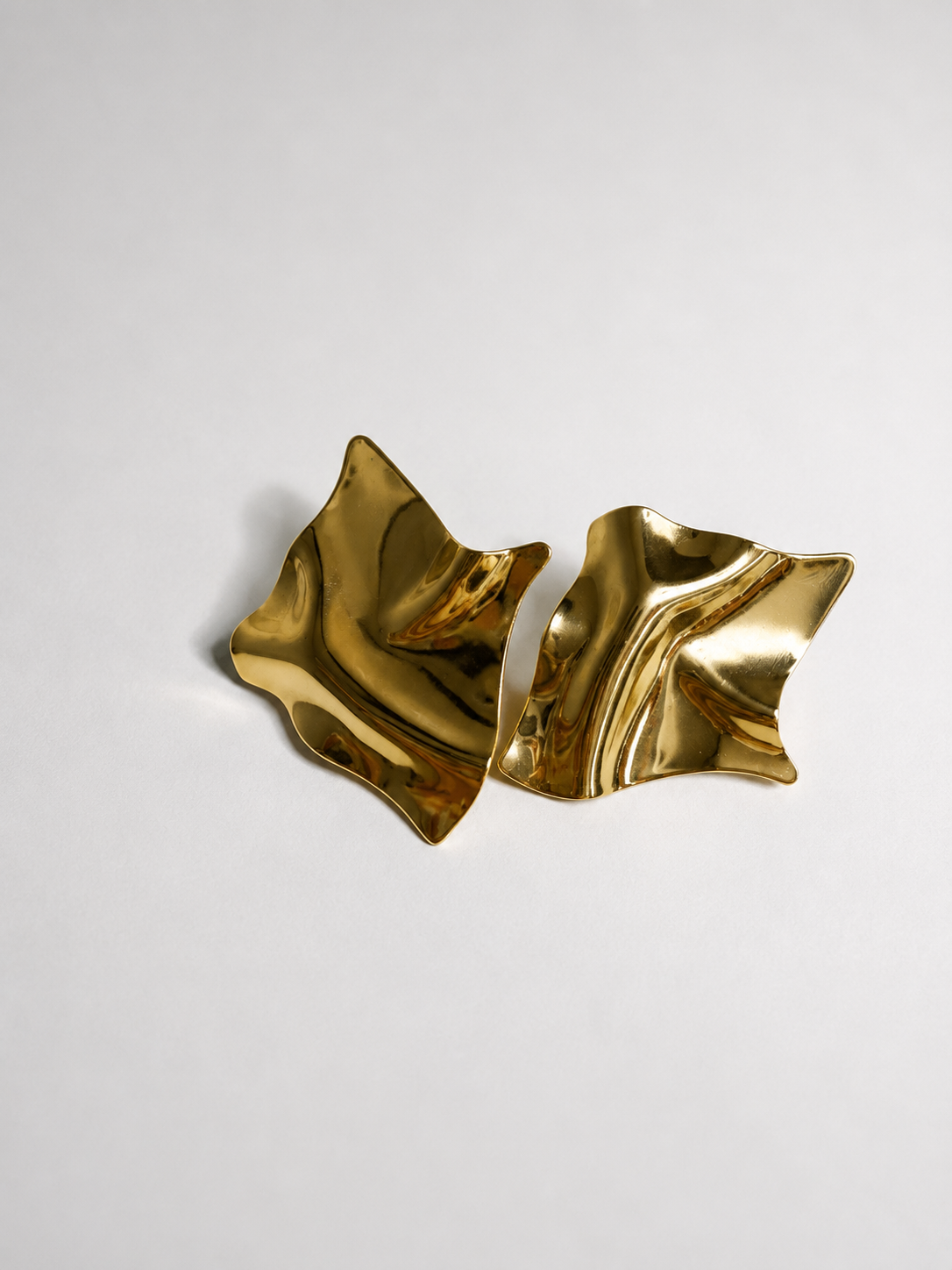 Golden Square Earrings